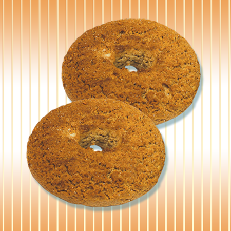 Oat ring with a malt Oat ring with a malt
