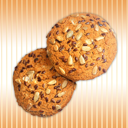 Oat cookies with sunflower seeds and flax seeds Oat cookies with sunflower seeds and flax seeds