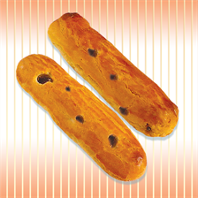 "Log" with raisins "Log" with raisins