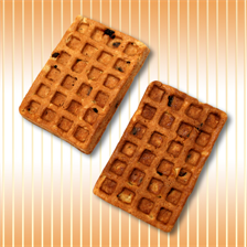 Waffles "Viennese" with raisins Waffles "Viennese" with raisins